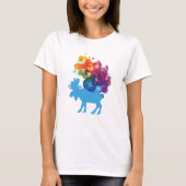 Abstracte Moose Women's Basic T-Shirt (Voorkant)