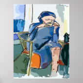 Abstracte Morning Coffee Poster (Voorkant)