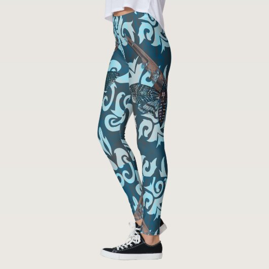 Abstracte Moth-Leggings Leggings (Links)