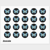 Abstracte Moth Sticker (Vel)