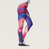 Abstracte Motion Art Kleurrijke Leggings (Rechts)