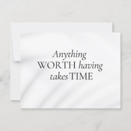 Abstracte Motivatie Elegant Quote Soft Tones Art Briefkaart