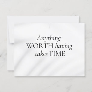 Abstracte Motivatie Elegant Quote Soft Tones Art Briefkaart