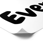 Abstracte Motivatie minimalistische boomkunst Poster (Hoek)