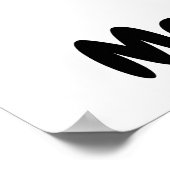 Abstracte Motivatie minimalistische danskunst Poster (Hoek)