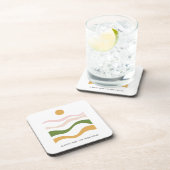 Abstracte Motivatie offerte Neem de High Road Bier Onderzetter (Rechterzijde)