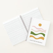 Abstracte Motivatie offerte Neem de High Road Notitieboek (Binnen)