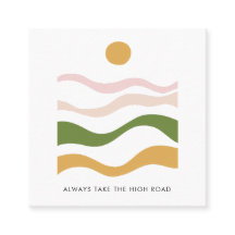 Abstracte Motivatie offerte Neem de High Road