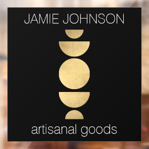 Abstracte motorfase Geometrische kunst Boutique Bl Raamsticker