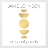 Abstracte motorfase Geometrische kunst Boutique Wh Raamsticker (Vel)