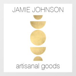 Abstracte motorfase Geometrische kunst Boutique Wh Raamsticker