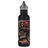 Abstracte motorfles waterfles  (Links)