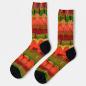 Abstracte Mountain Art Funky Colorful Socks Sokken (Links)