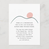 Abstracte Mountain Sun haalt de hoge prijs op de w Briefkaart (Voorkant)