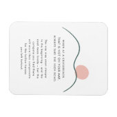 Abstracte Mountain Sun haalt de hoge prijs op de w Magneet (Horizontaal)