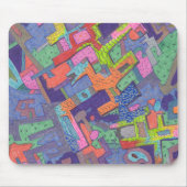 abstracte Mousepad "Crumbling City" Muismat (Voorkant)
