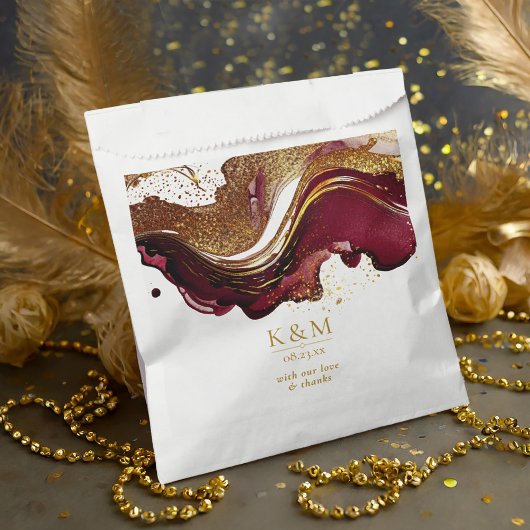 Abstracte Mousserende Huwelijkswijn Rode ID1018 Bedankzakje