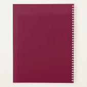 Abstracte Mousserende Huwelijkswijn Rode ID1018 Planner (Achterkant)