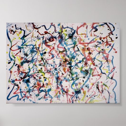 abstracte mover poster (Voorkant)