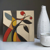 Abstracte Mozaïek Elegantie Keramische Tegel Tegeltje