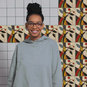 Abstracte Mozaïek Elegantie Keramische Tegel Tegeltje