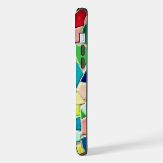 Abstracte mozaïek iPhone hoesje (Linkerkant)