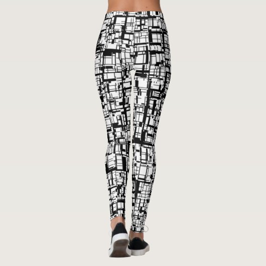 Abstracte mozaïek leggings (Achterkant)