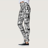 Abstracte mozaïek leggings (Links)