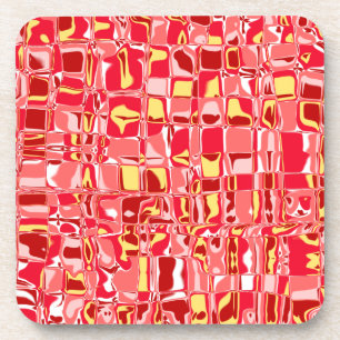 Abstracte mozaïek onderzetter