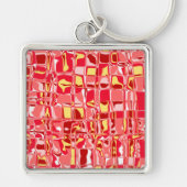 Abstracte mozaïek sleutelhanger (Voorkant)
