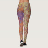 Abstracte mozaïekachtige kunst leggings (Achterkant)