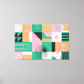 Abstracte mozaïekcanvas afdrukken (Voorkant)