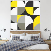 Abstracte mozaïekcanvas afdrukken (Insitu (Slaapkamer))