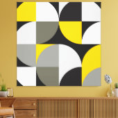 Abstracte mozaïekcanvas afdrukken (Insitu (Woonkamer))