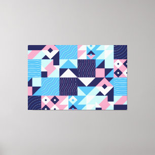 Abstracte mozaïekcanvas afdrukken