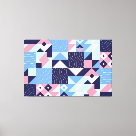 Abstracte mozaïekcanvas afdrukken (Voorkant)