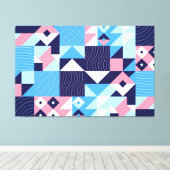 Abstracte mozaïekcanvas afdrukken (Insitu (Houten vloer))