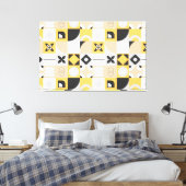 Abstracte mozaïekcanvas afdrukken (Insitu (Slaapkamer))