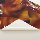 Abstracte mozaïekgeometrische meerkleurige backgro sherpa deken (3/4)