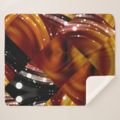 Abstracte mozaïekgeometrische meerkleurige backgro sherpa deken (Voorkant (horizontaal))