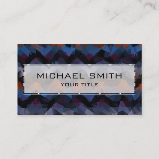 Abstracte mozaïekkunst #21 visitekaartje (Voorkant)