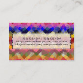 Abstracte mozaïekkunst #23 visitekaartje (Achterkant)