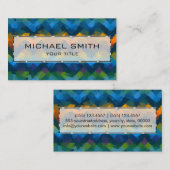 Abstracte mozaïekkunst #25 visitekaartje (Voorkant / Achterkant)