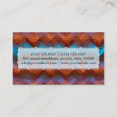 Abstracte mozaïekkunst #26 visitekaartje (Achterkant)