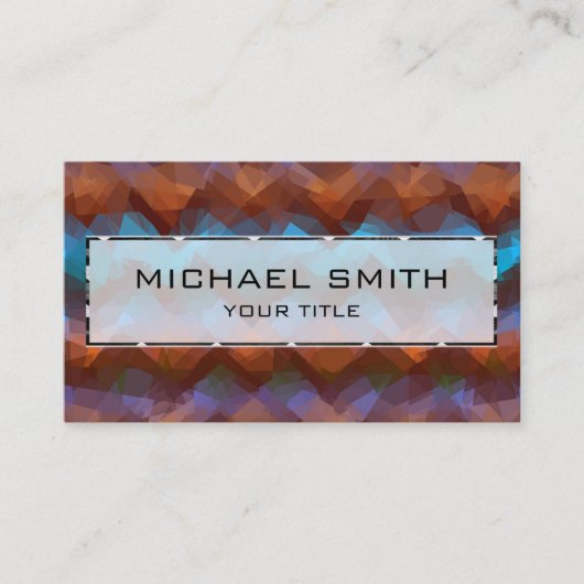 Abstracte mozaïekkunst #26 visitekaartje (Voorkant)