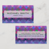 Abstracte mozaïekkunst #28 visitekaartje (Voorkant / Achterkant)