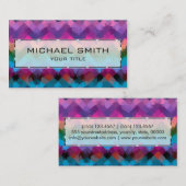 Abstracte mozaïekkunst 2 visitekaartje (Voorkant / Achterkant)