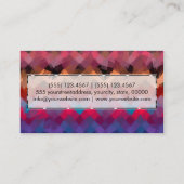 Abstracte mozaïekkunst 3 visitekaartje (Achterkant)