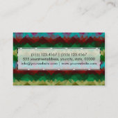 Abstracte mozaïekkunst 5 visitekaartje (Achterkant)