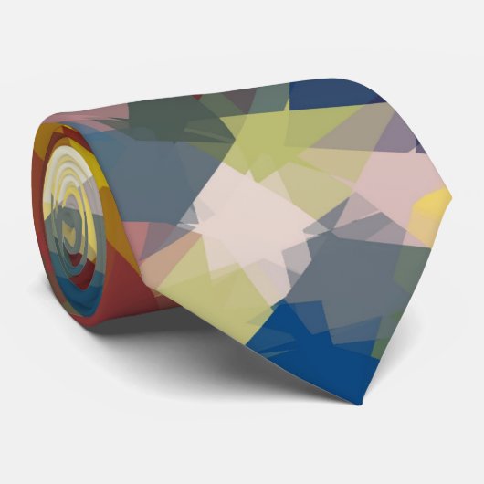 Abstracte mozaïekkunst 7 stropdas (Opgerold)